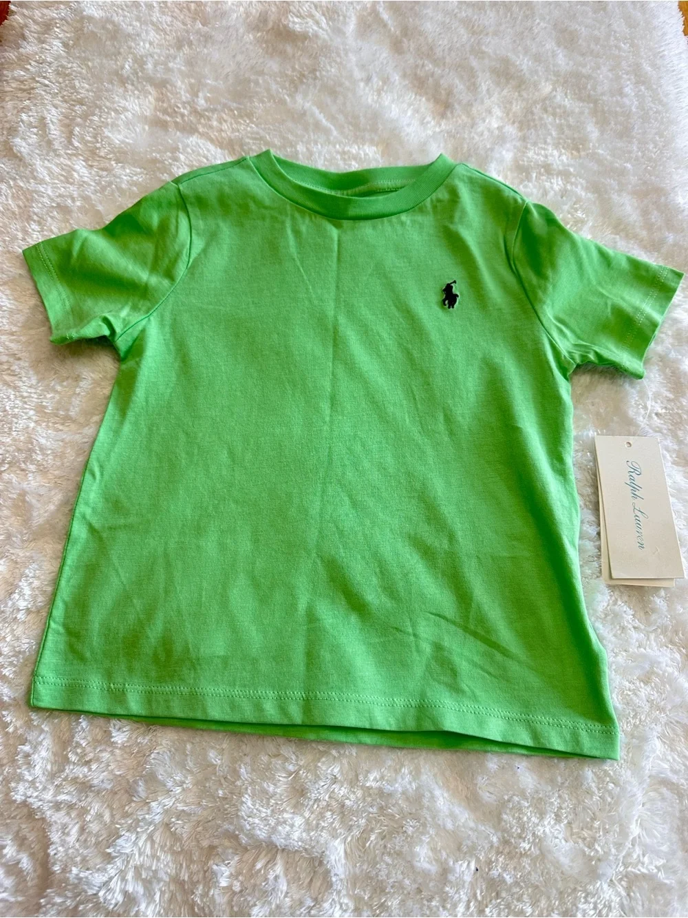 Boy’s Ralph Lauren Green Polo Pony Crewneck Tee